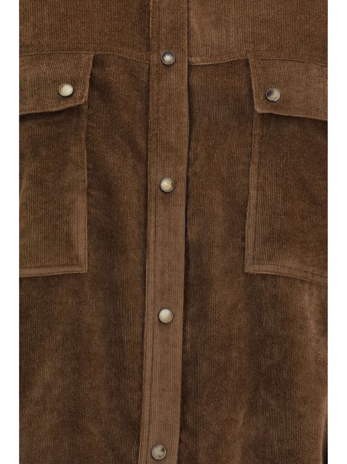 Brunello Cucinelli Corduroy Shirt - Sigaro