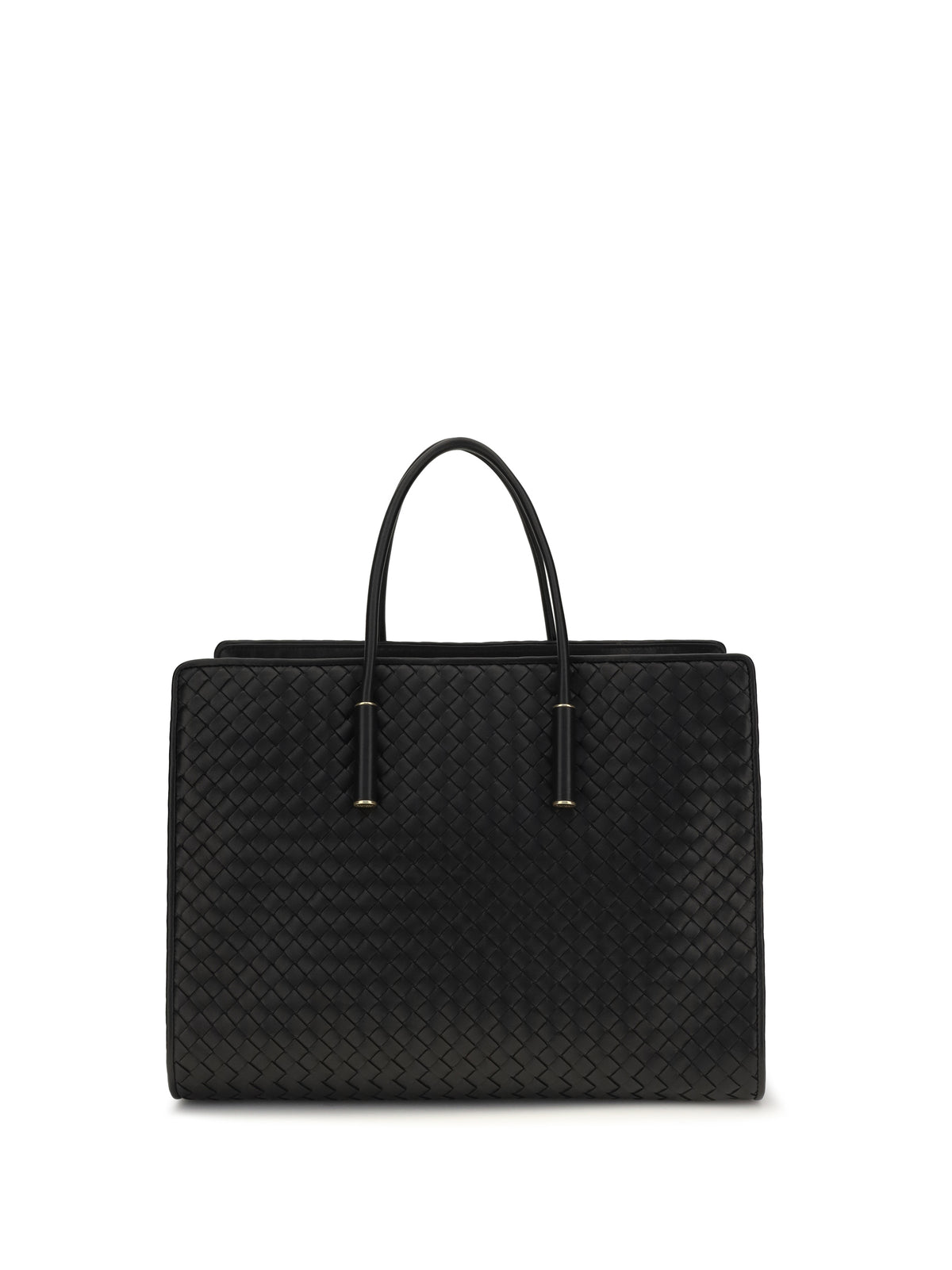 Bottega Veneta Barbara Tote Bag - Black-Brass Vibrato