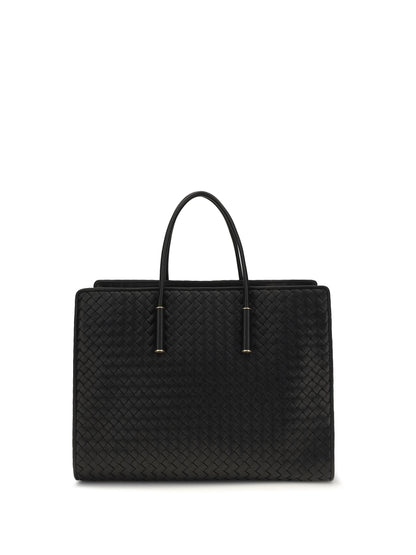 Bottega Veneta Barbara Tote Bag - Black-Brass Vibrato