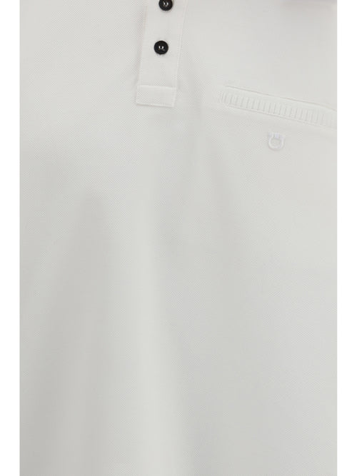 Ferragamo Cotton Polo Shirt - Optic-White