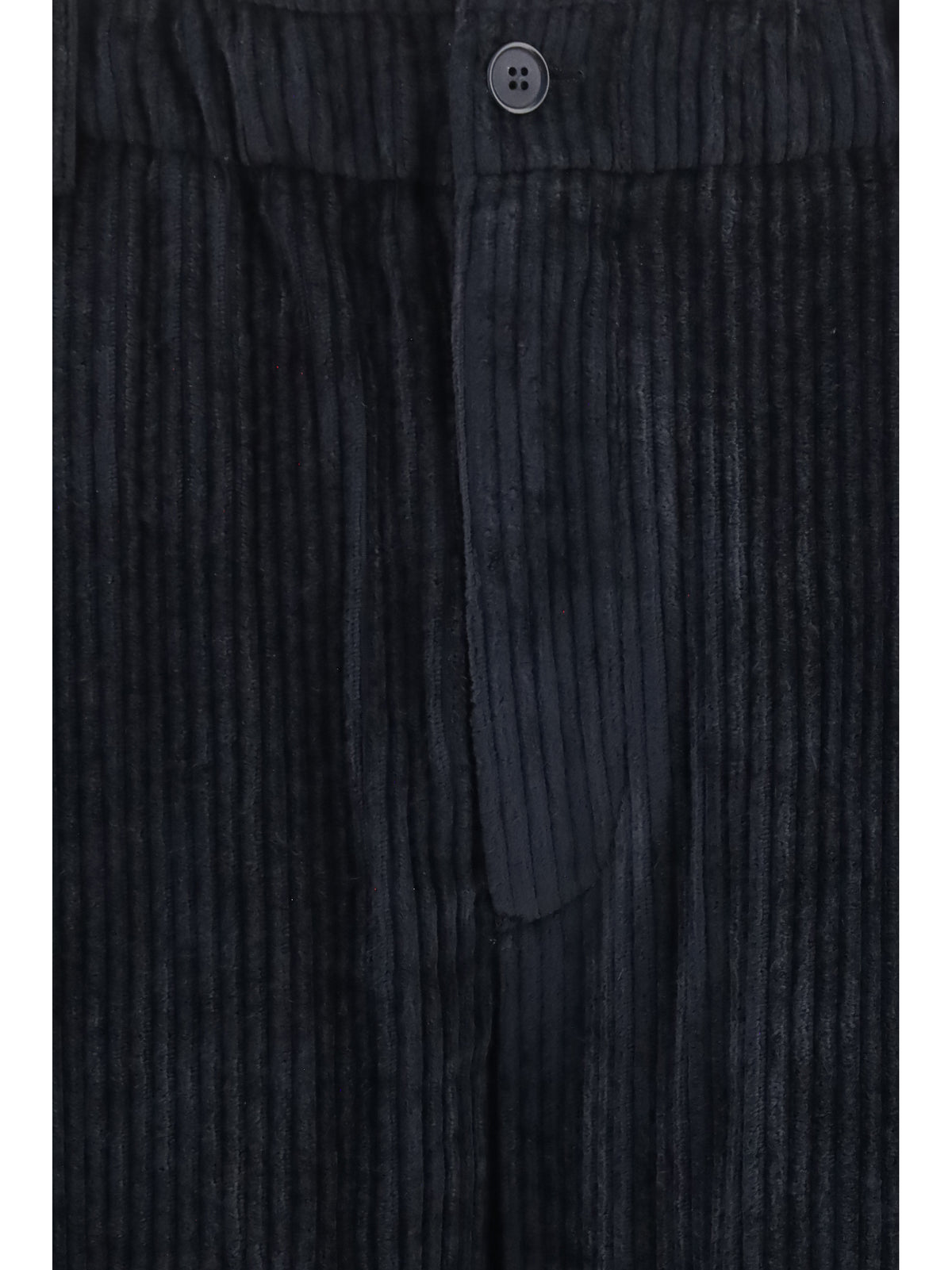 Giorgio Armani Wide-leg ribbed viscose velvet Pants - Anthracite