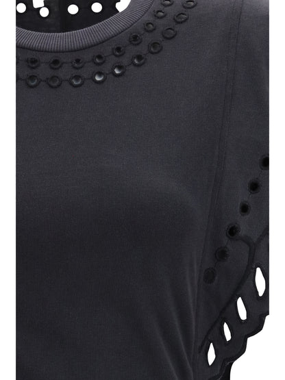 Marant Étoile Orlane cotton and broderie Orlane Dress - Faded Black