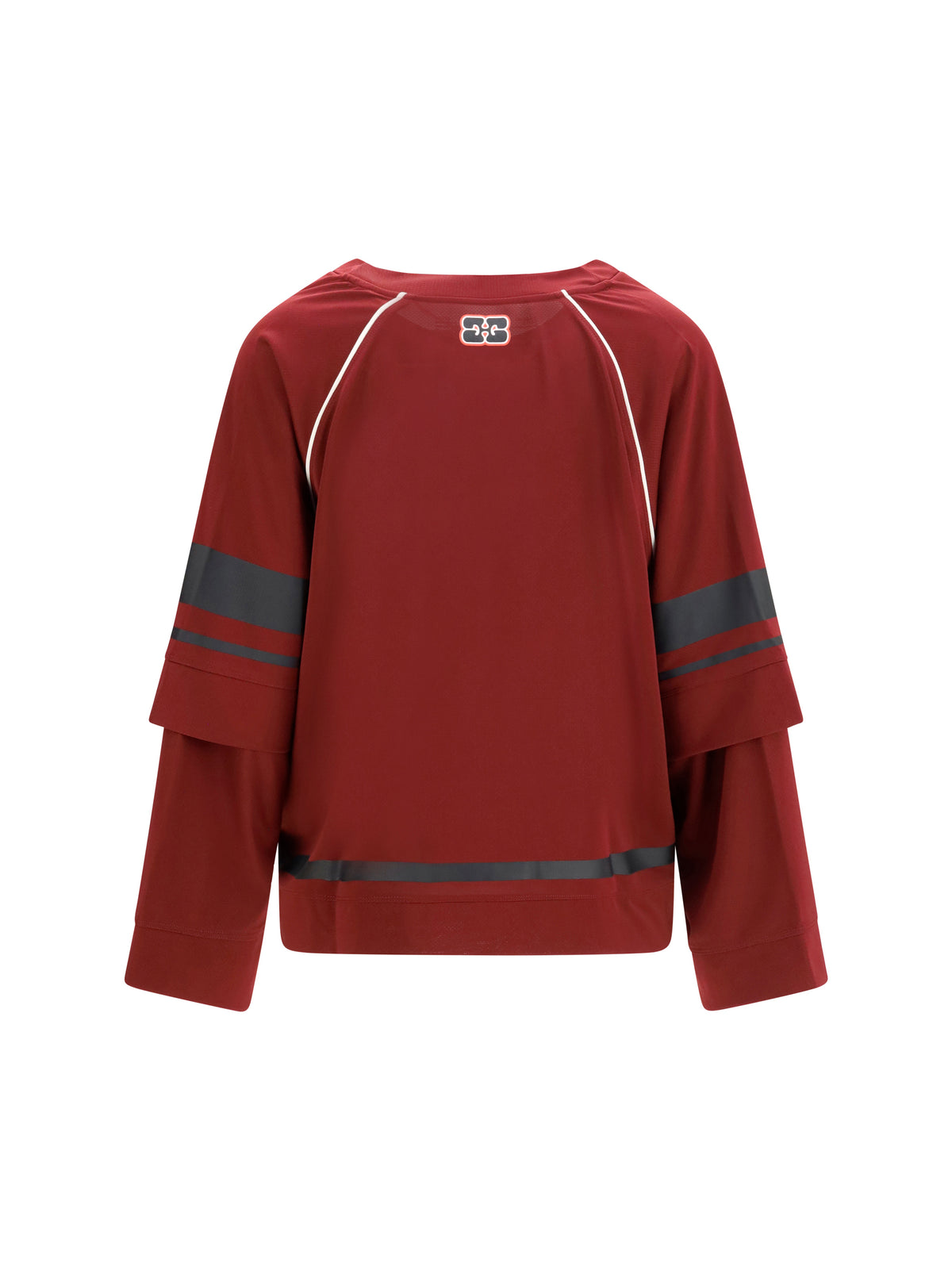 Ganni Cocora double-layer long-sleeve T-shirt - Port Royale