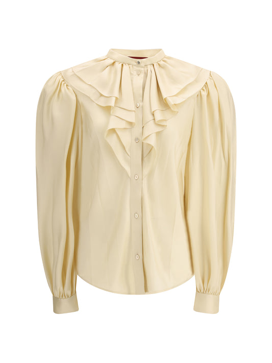 Gucci Silk twill Shirt - Mat Beige