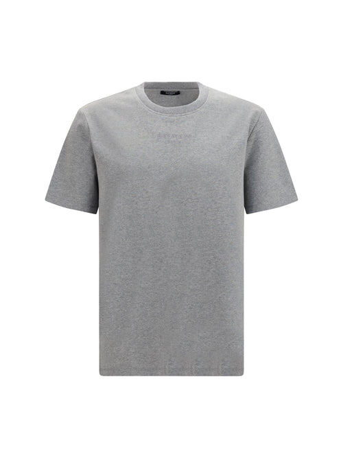 Balmain Embroidered logo T-shirt - Gris Chiné/Gris Chiné