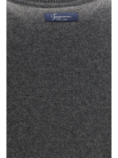 Jacquemus La Maille cashmere creweck Sweater - Grey
