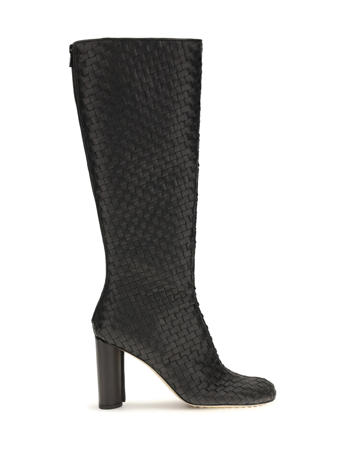 Bottega Veneta Cherry Intrecciato High Boots - Black