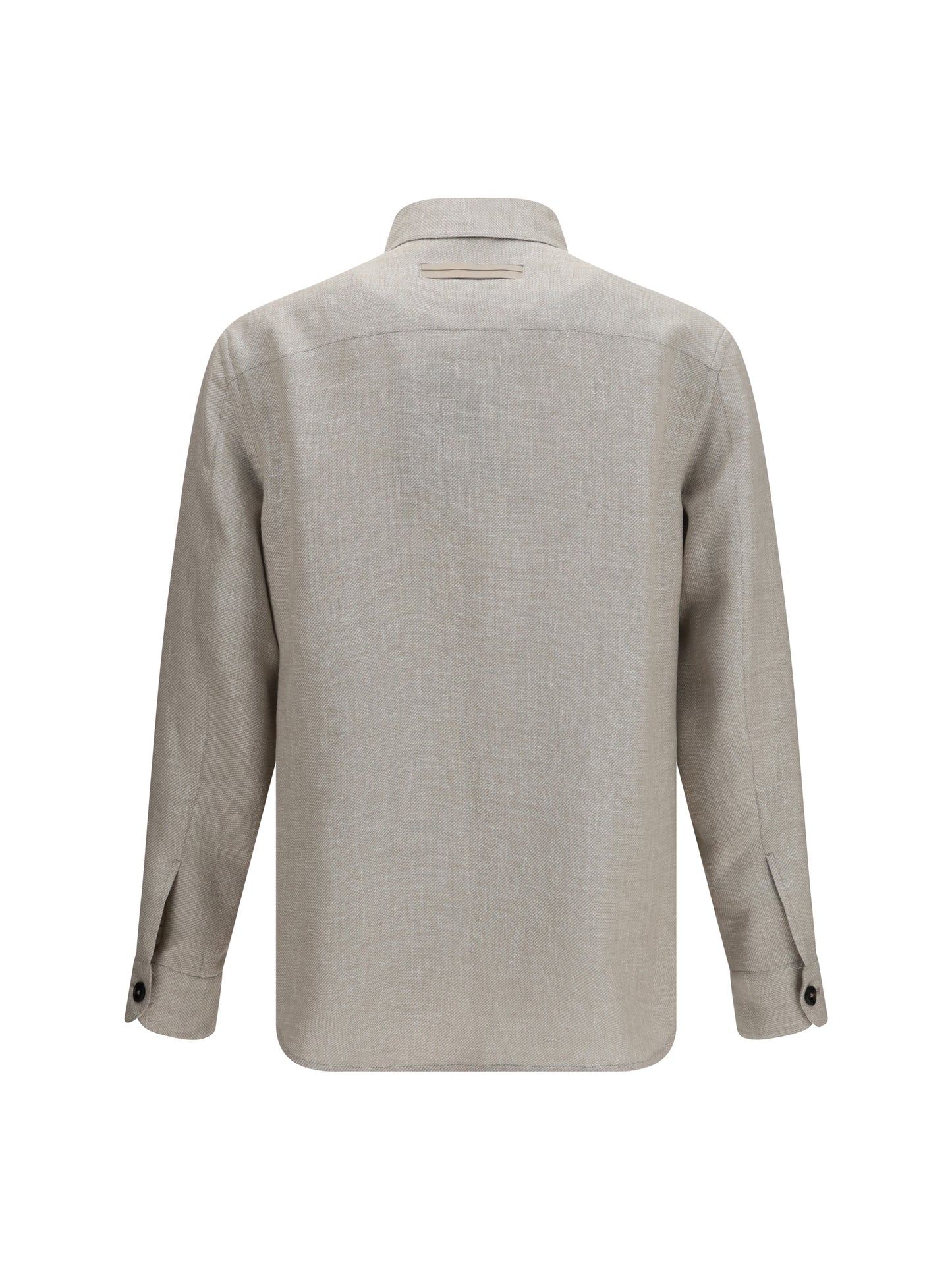 ZEGNA Cashmere, linen, and silk Overshirt