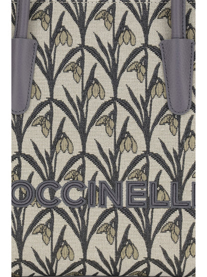 Coccinelle Jacquard Tote Bag - Mul.Stove/Stove