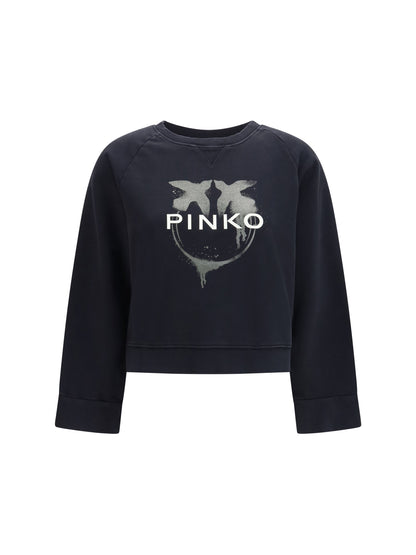 Pinko Neves Sweatshirt - Black/ White/Green