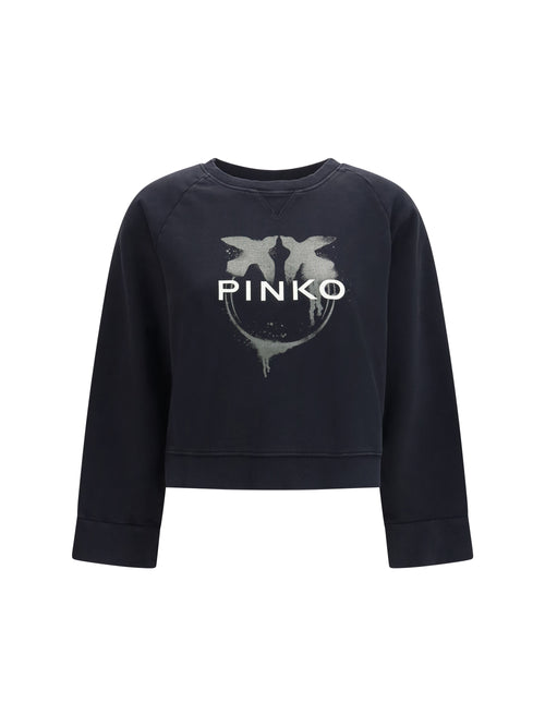 Pinko Neves Sweatshirt - Black/ White/Green