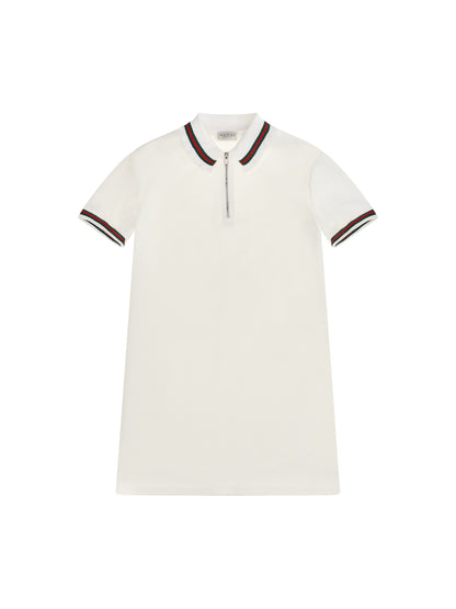 Gucci Web stripe jersey Polo Dress for Girl - Sunlight/Mix