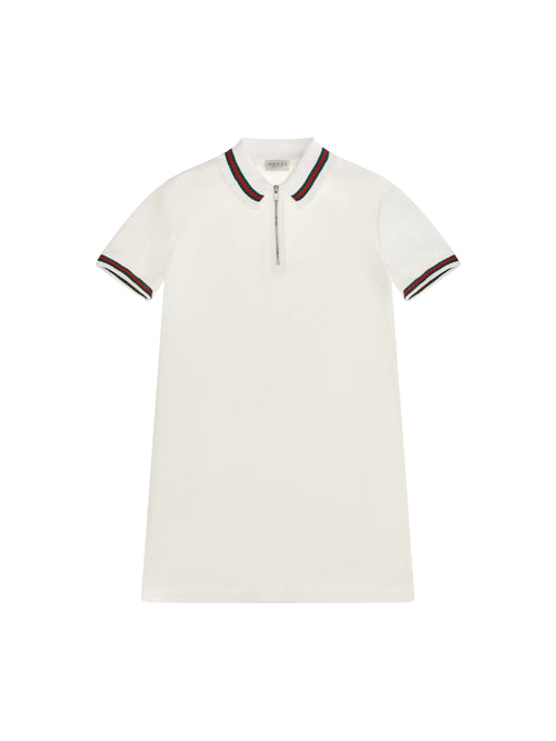 Gucci Web stripe jersey Polo Dress for Girl - Sunlight/Mix