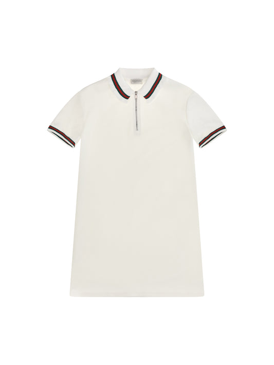 Gucci Web stripe jersey Polo Dress for Girl - Sunlight/Mix