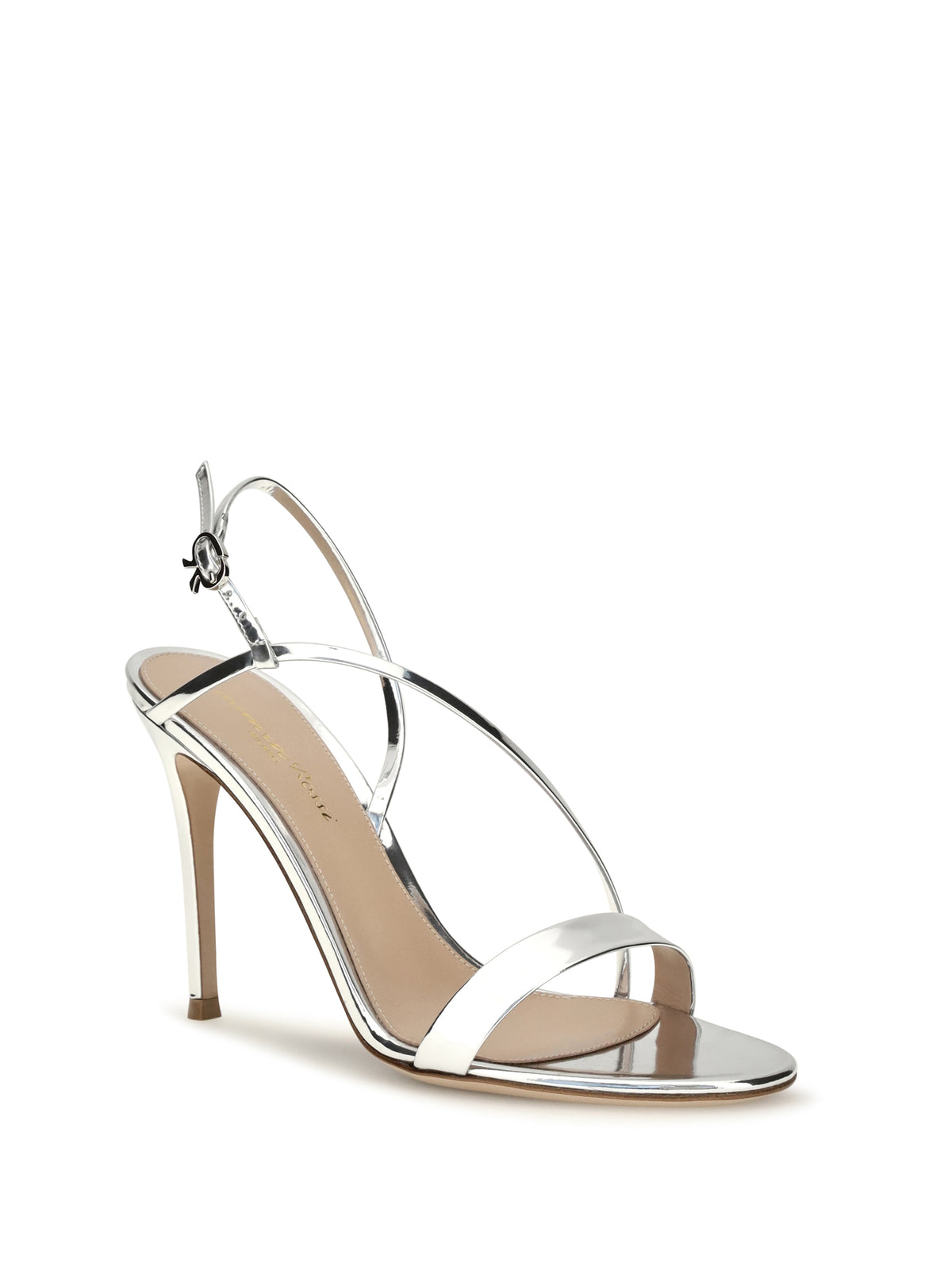 Gianvito Rossi Manhattan metallic-effect leather Sandals - Silver