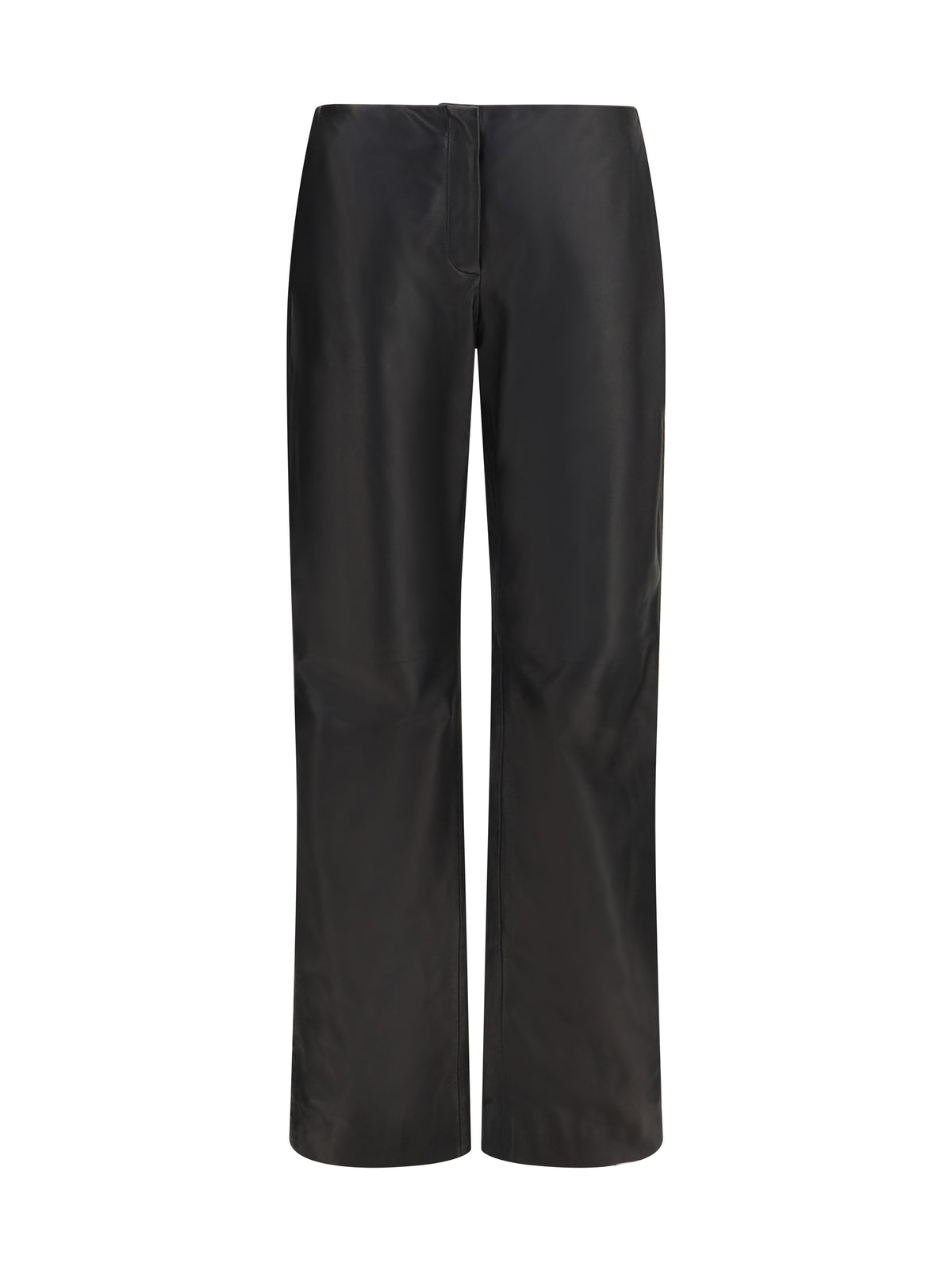 Toteme Easy leather Trousers - Black