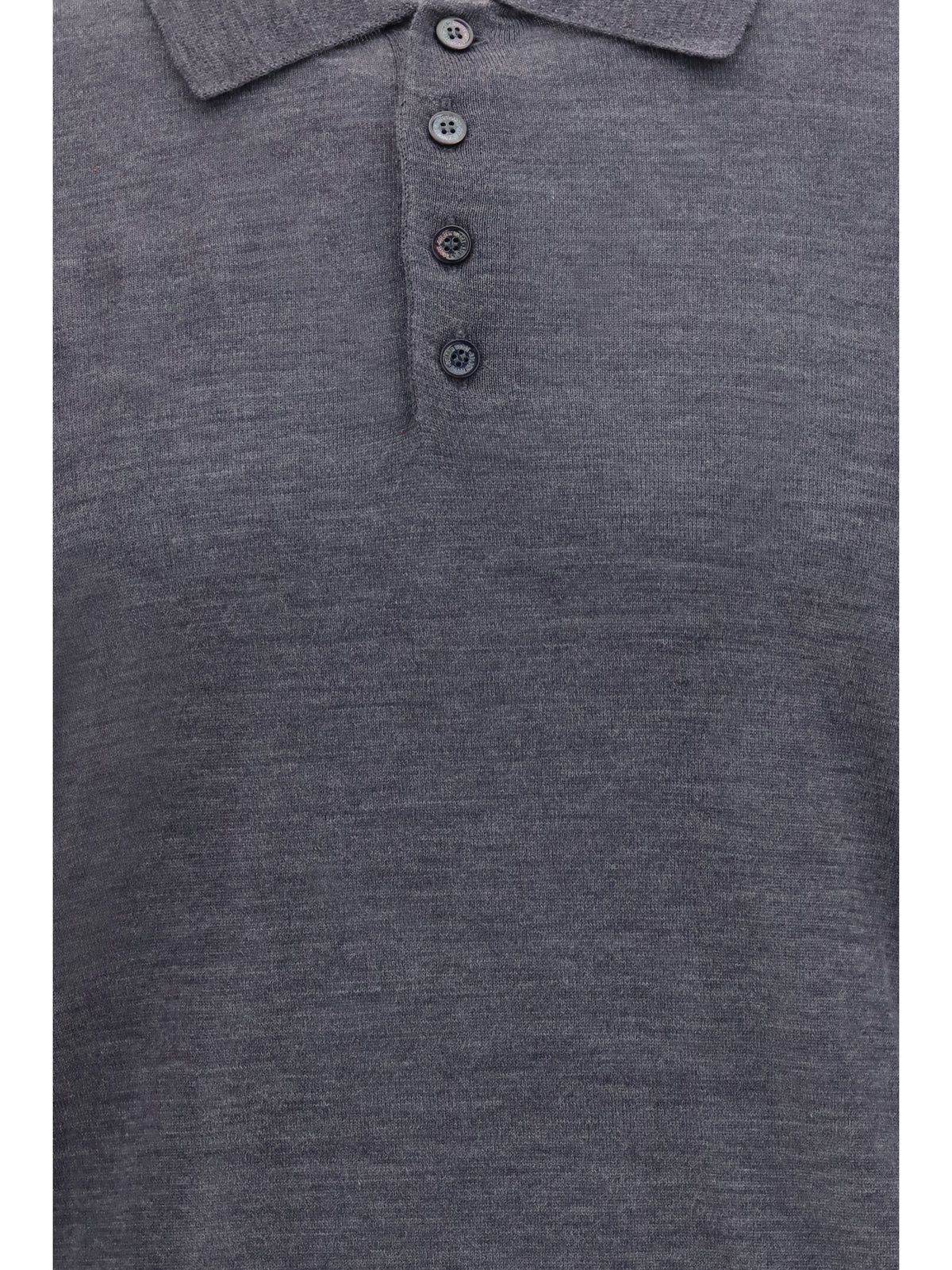 Golden Goose Virgin wool Polo Shirt - Anthracite