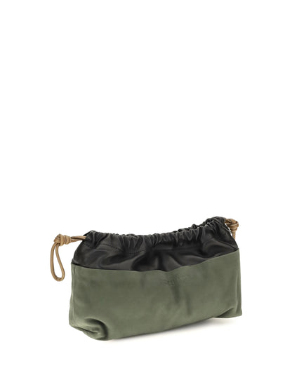 Pierre Hardy Twin Clutch Bag - Black-Khaki-Camel