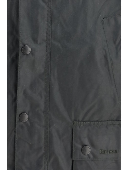 Barbour Festive Ashby waxed Jacket - Sage/Evergreen