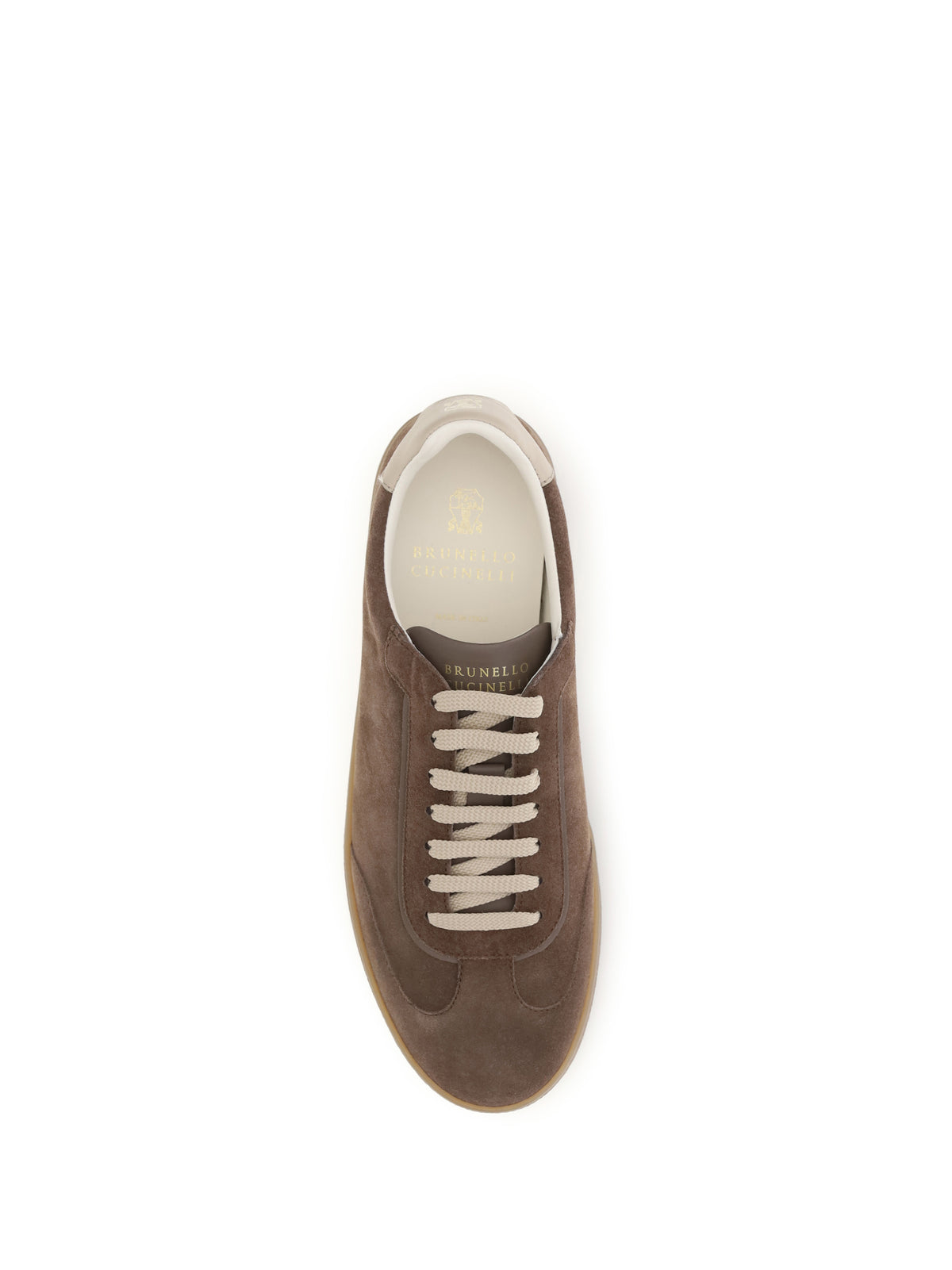 Brunello Cucinelli Suede Sneakers - Fango+Avorio+Bisonte