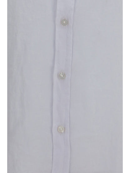 Hugo Boss Black Regular-fit linen Shirt - White