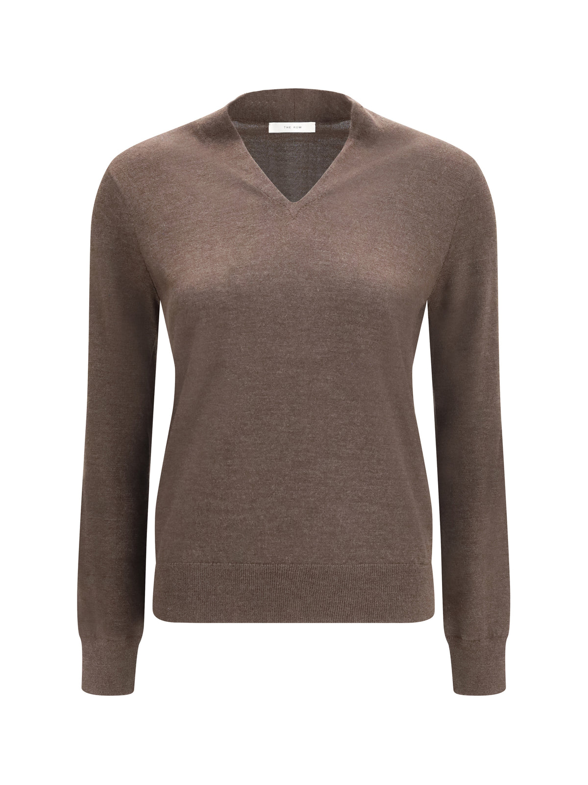 The Row Quovine Cashmere and Silk-blend Sweater - Nut Brown