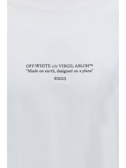 OFF-WHITE Made on earth, designed on a plane T-shirt