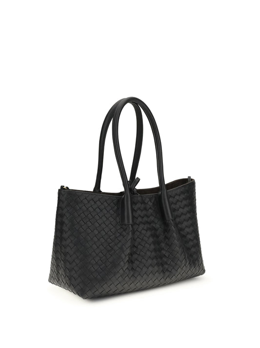 Bottega Veneta Pinacoteca Tote Bag - Black/Fondant-M Br