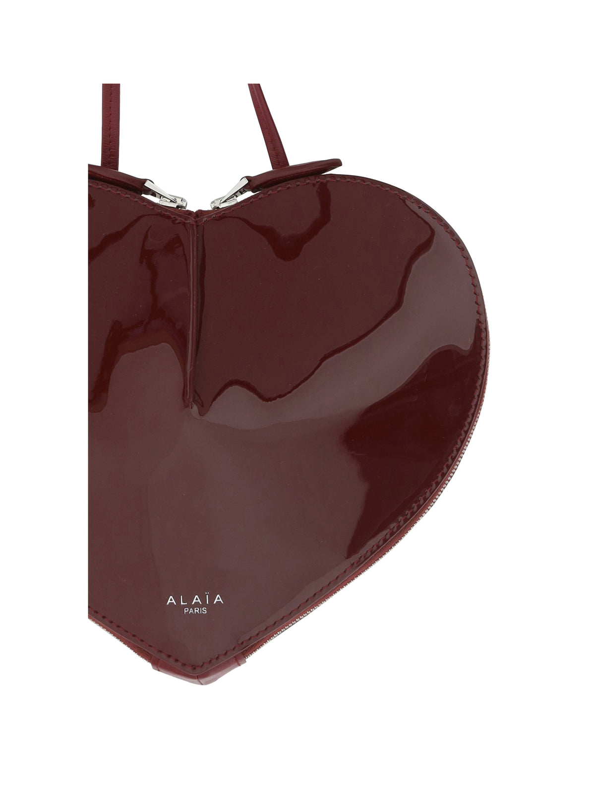 Alaïa Le Coeur Shoulder Bag - Rouge Grenat