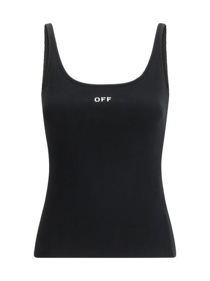 OFF-WHITE Off Stamp Rib Tank Top