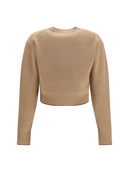 Chloé Heart-logo Sweater - Bleached Brown
