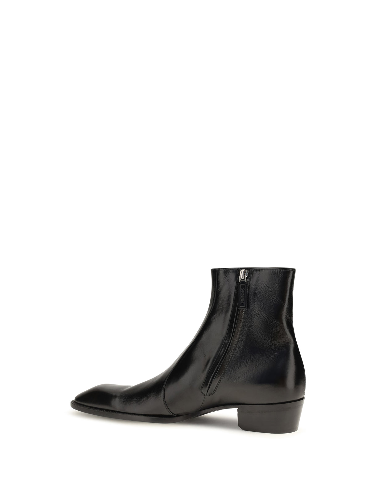 Saint Laurent Aurelien Splendor Ankle Boots - Black
