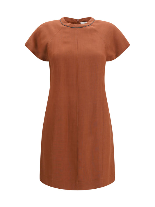 BRUNELLO CUCINELLI Midi linen Dress