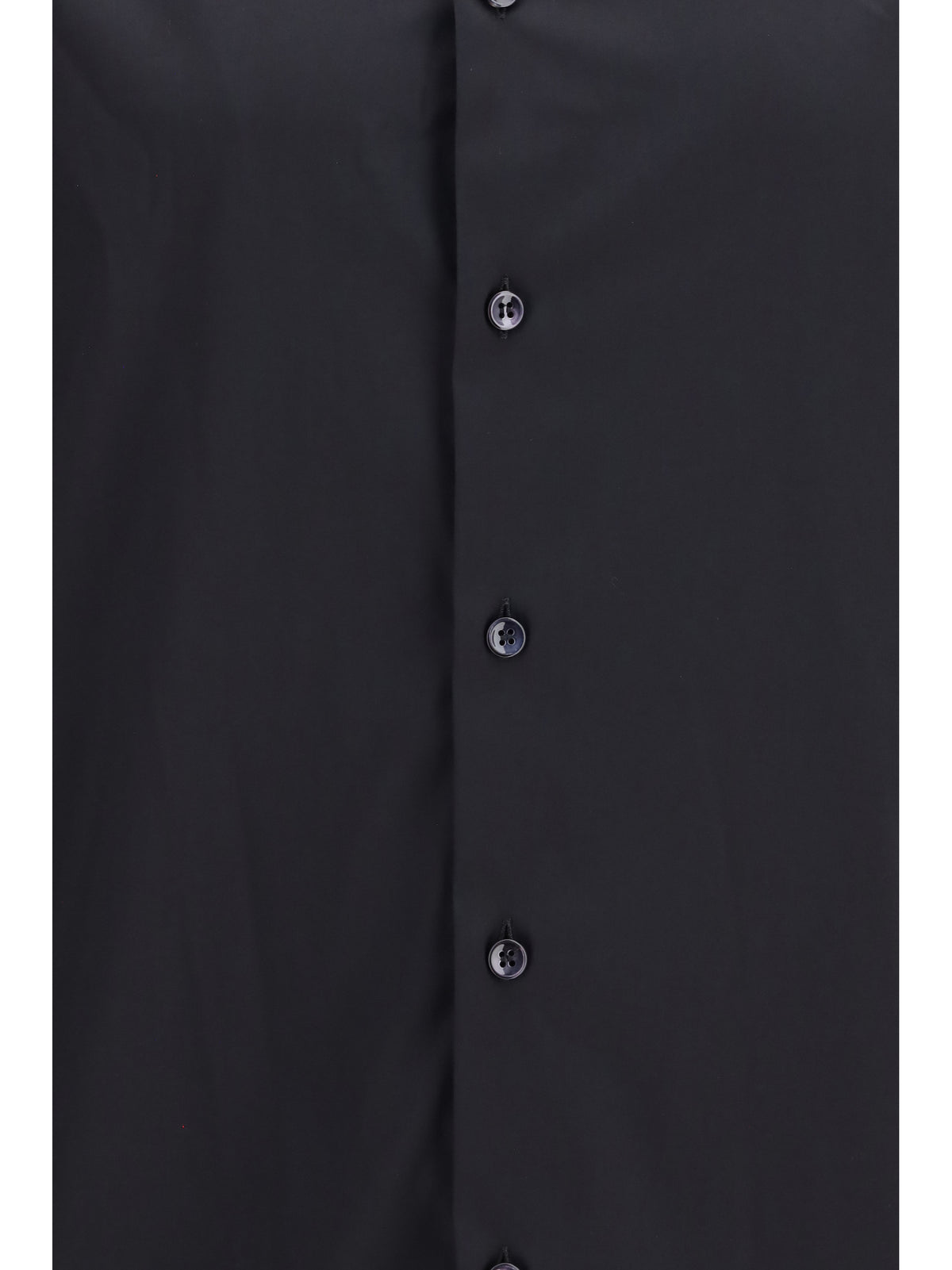 Giorgio Armani Shirt slim fit in stretch cotton poplin - Black