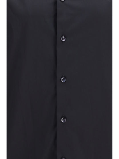 Giorgio Armani Shirt slim fit in stretch cotton poplin - Black