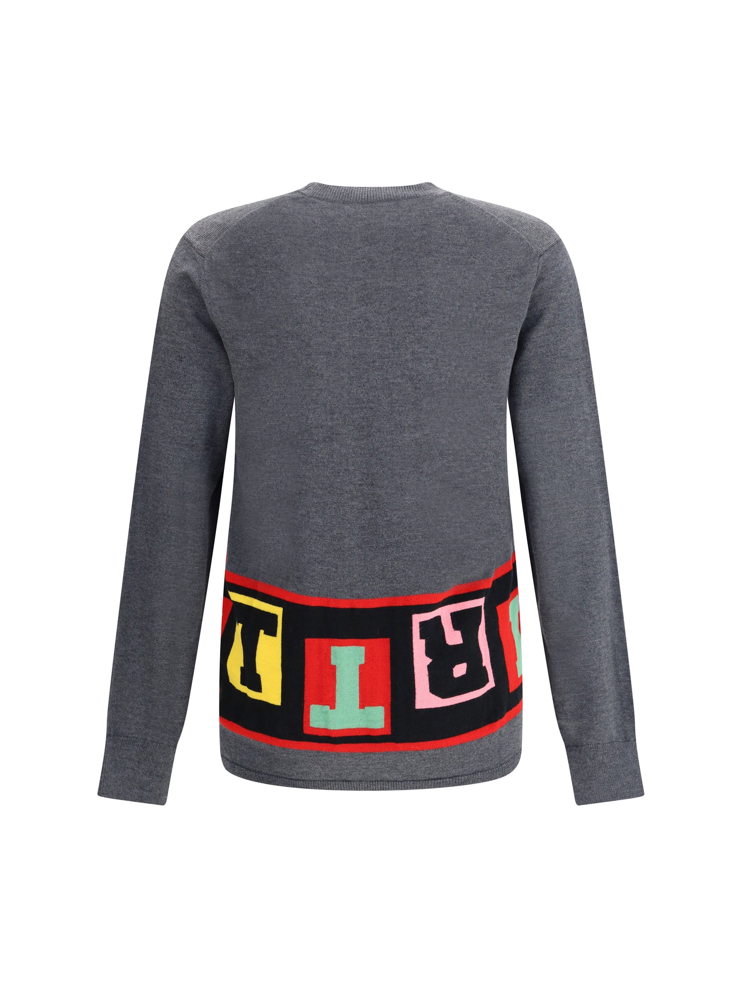 COMME DES GARÇONS SHIRT Crewneck Sweater with colorful lettering