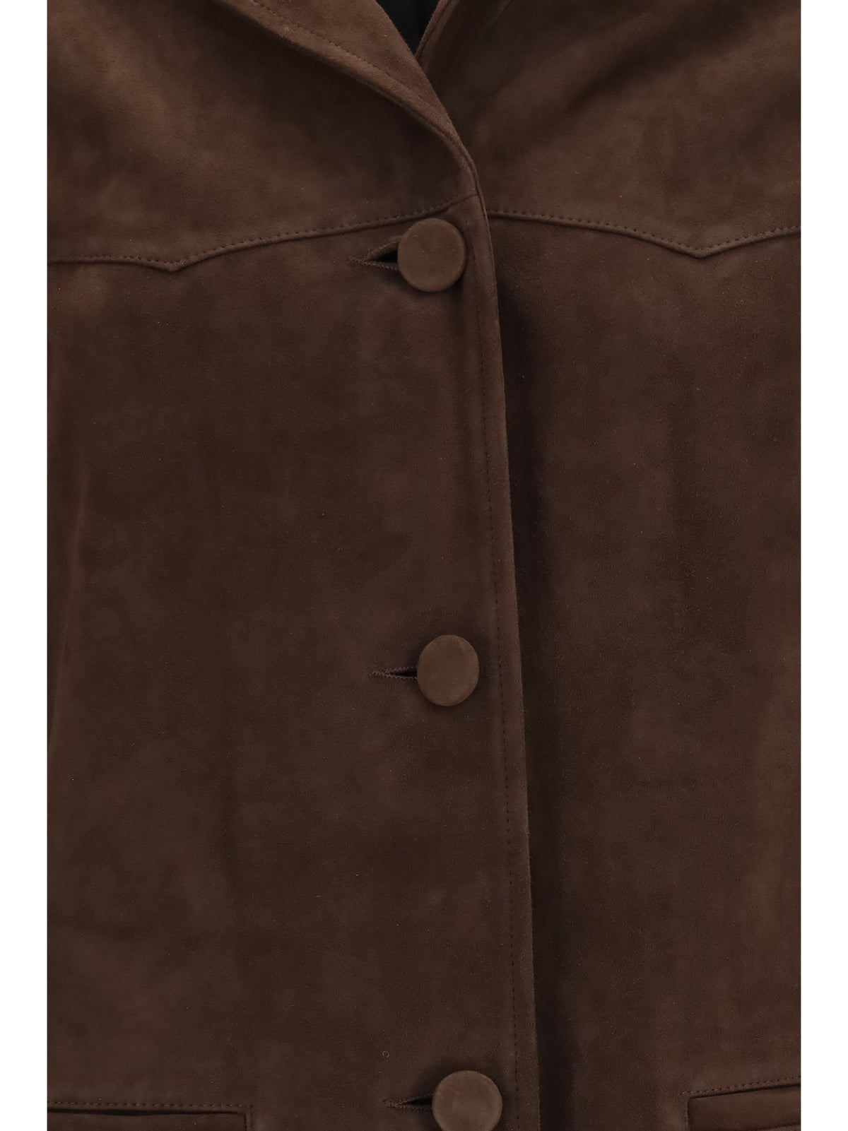 Tory Burch Suede Jacket - Light Chocolate