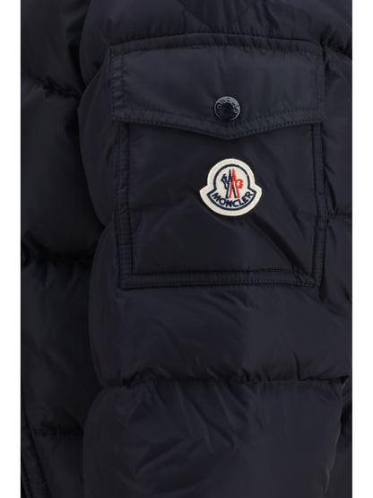 Moncler Maya Short Down Jacket - Navy