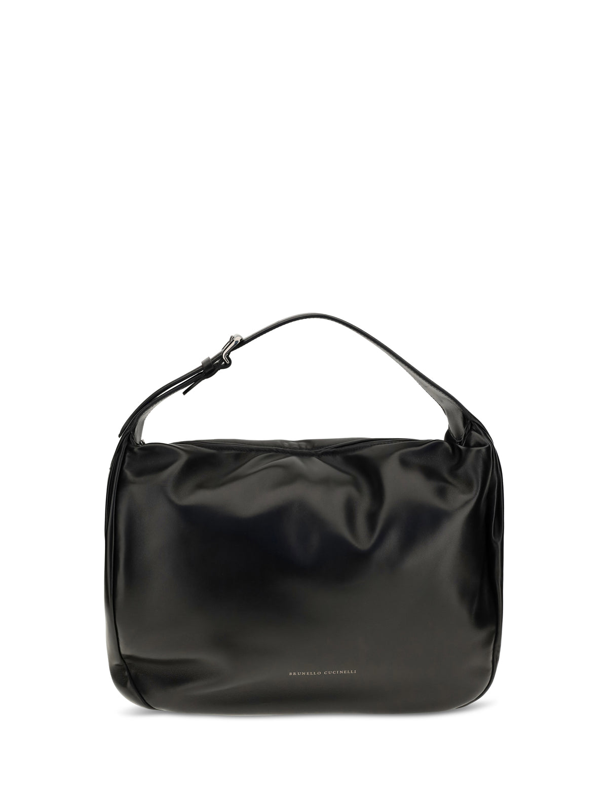 Brunello Cucinelli Boule nappa leather Shoulder Bag - Black