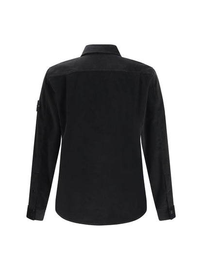 STONE ISLAND Cotton Shirt with signature application