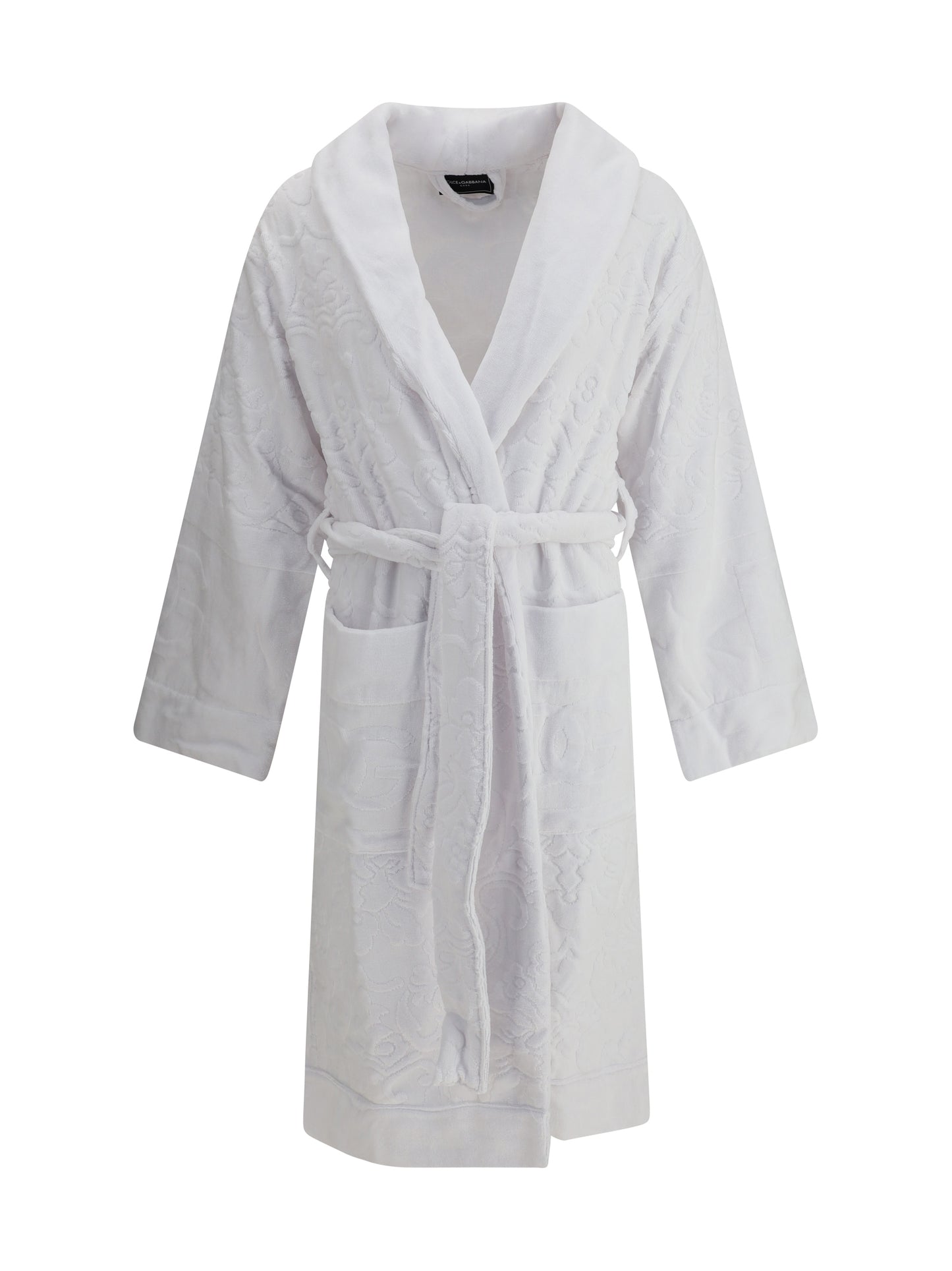 DOLCE & GABBANA Cotton terry Jacquard Bathrobe
