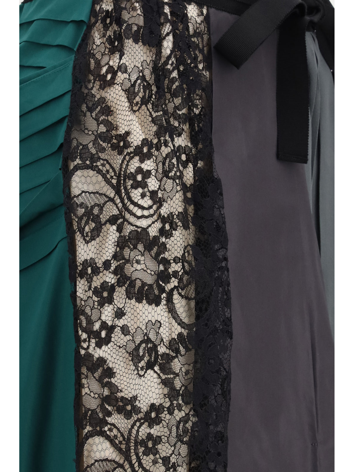 Prada Patchwork Midi Skirt with panel construction - Ematite