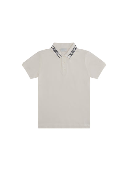 GUCCI Cotton Polo Shirt for boy