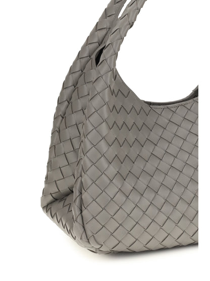 Bottega Veneta Campana Shoulder Bag - Basalt-Muse Brass