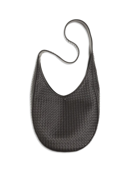 Bottega Veneta Ovetto Shoulder Bag - Espresso-Brass V