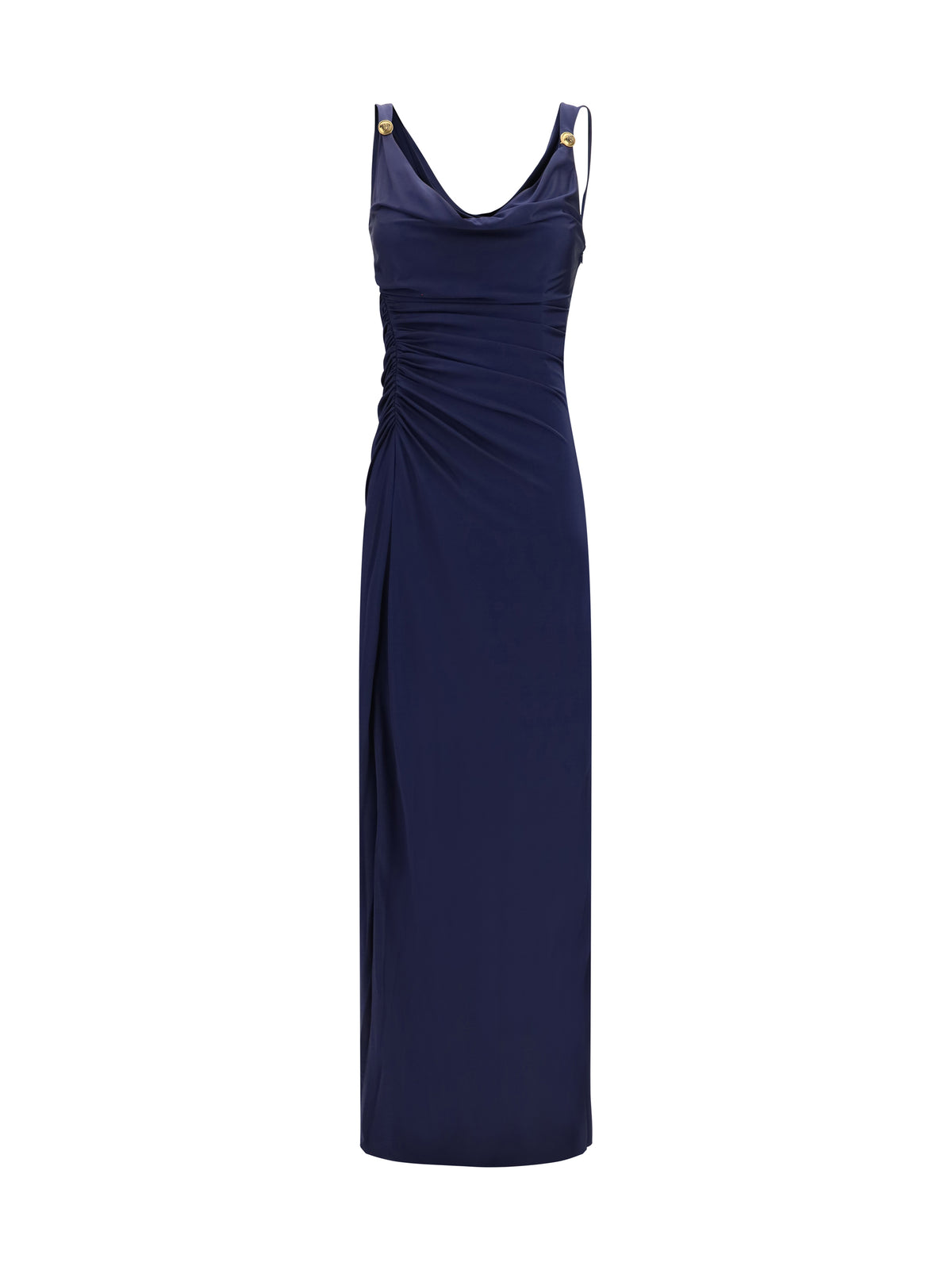 Versace Long Dress in soft viscose jersey - Navy