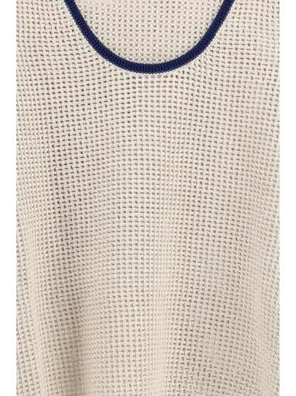 BRUNELLO CUCINELLI Cotton mesh knit Top