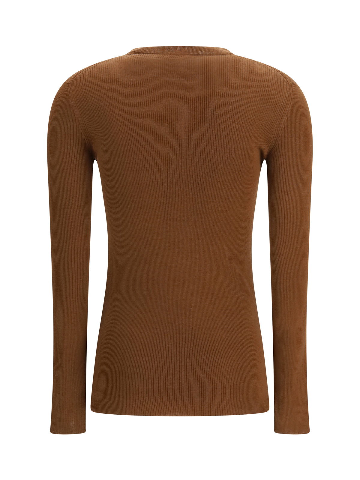 Prada Ribbed wool Cardigan - Tobacco
