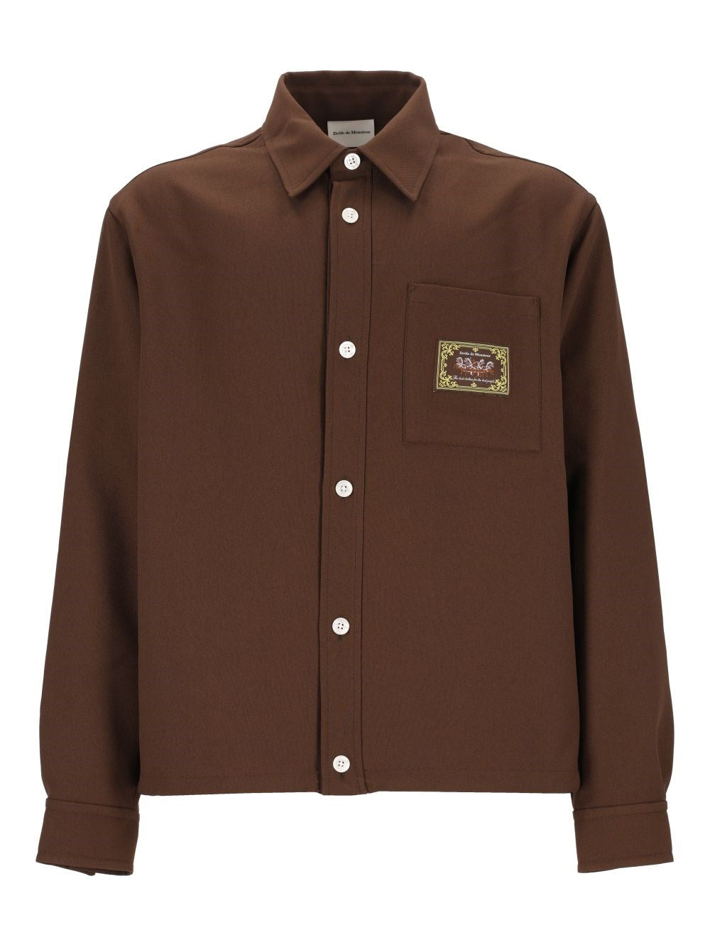 Drole De Monsieur Shirt With Elastic Bottom - Brown
