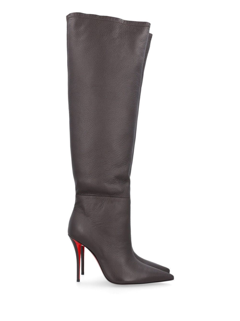 Christian Louboutin "Zependris" Leather Boots - Brown